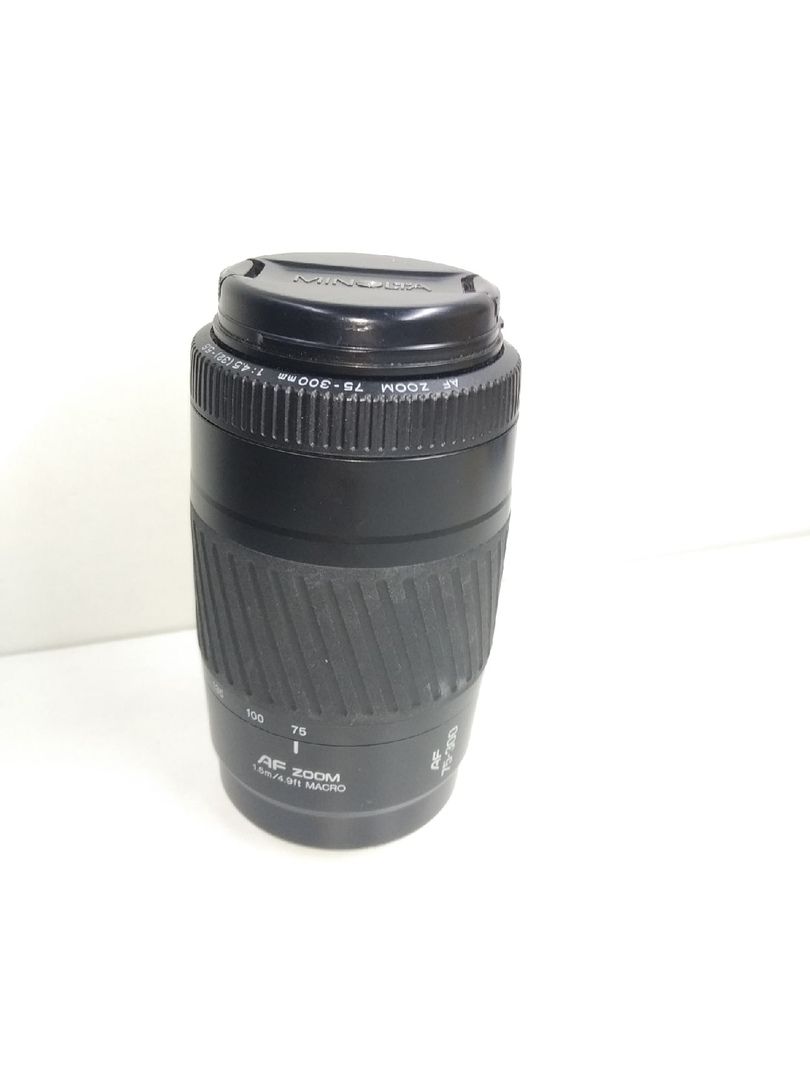 Objectif Zoom Konica Minolta AF 75-300mm F/4.5-5.6 – Pour Appareils Minolta AF – Occasion En état Fonctionnel