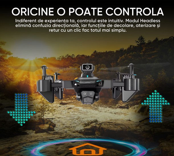 Drona Profesionala Cu Camera HD / Drona Profesionala Cu Camera HD foto 8