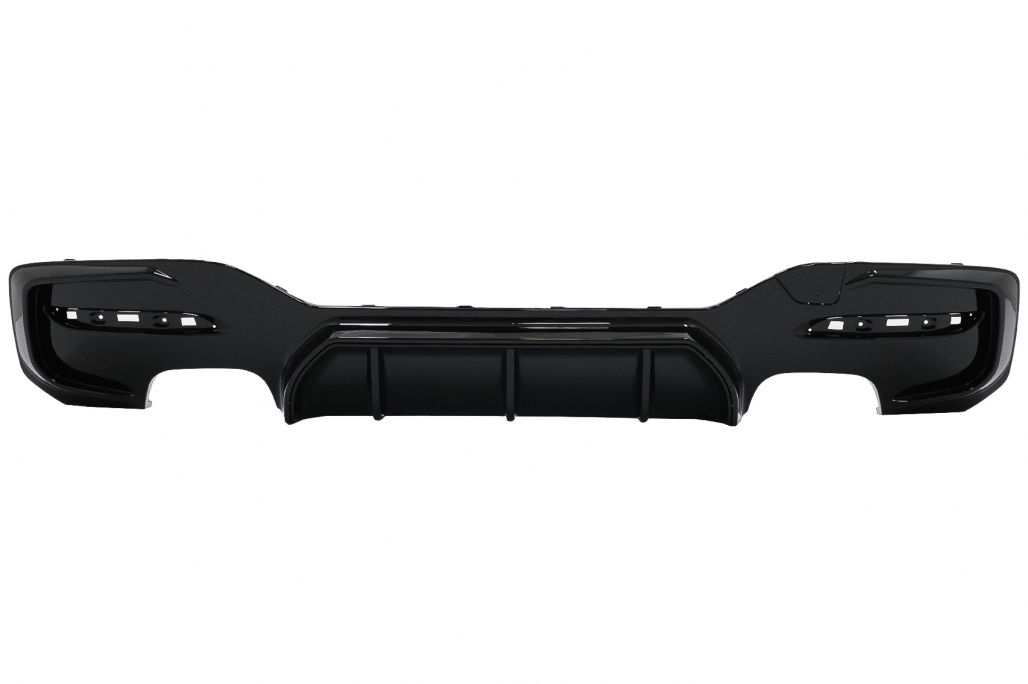 Difuzor Bara Spate Evacuare Dubla Negru Lucios compatibil cu BMW Seria 1 F20 F21 LCI (2015-2019) foto 0
