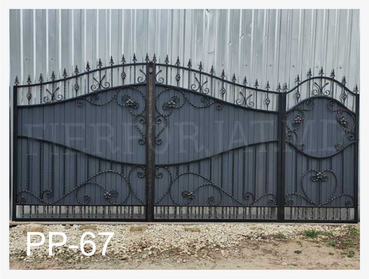 Porti , garduri, balustrade, copertine, porti din metal, porti cu profnastil, la comanda foto 3
