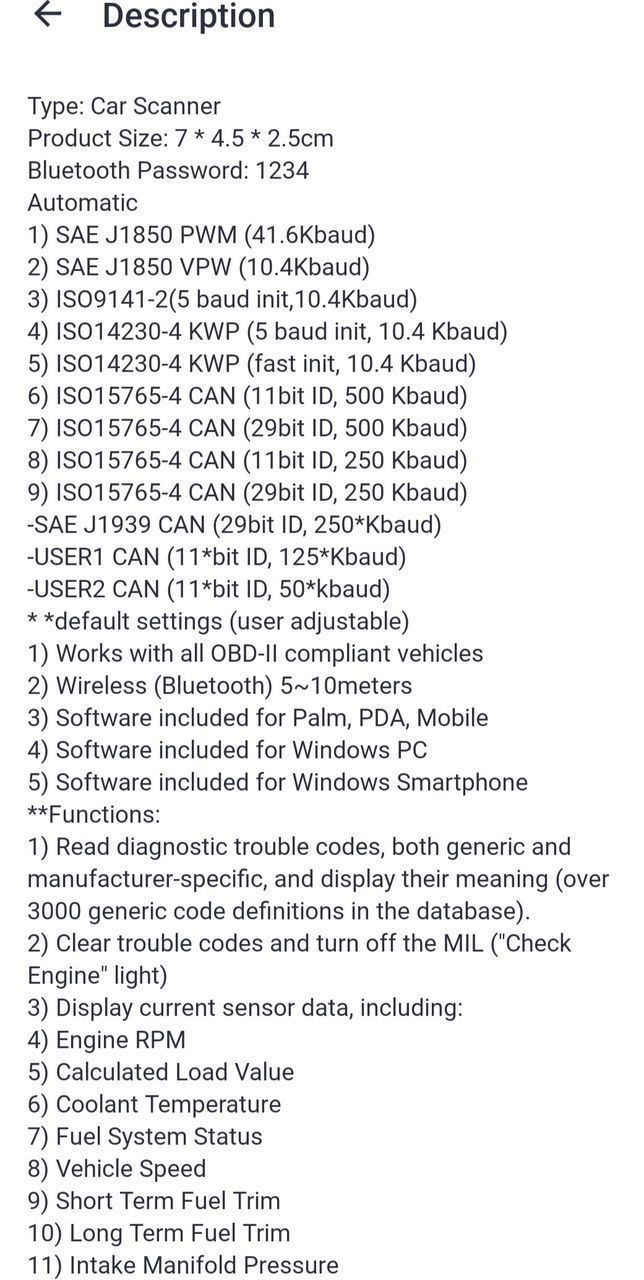 OBD2 ELM 327 scanere profesionale diagnosticare auto foto 5