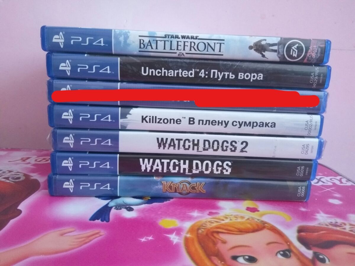 Продам игры на дисках для PS4