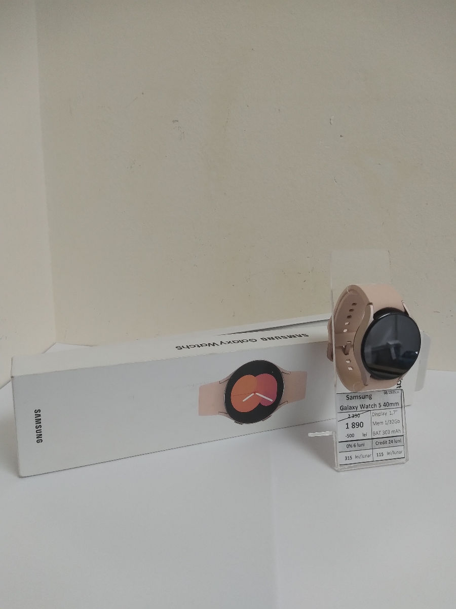 Samsung Galaxy Watch 5 40mm, 1890 lei foto 0