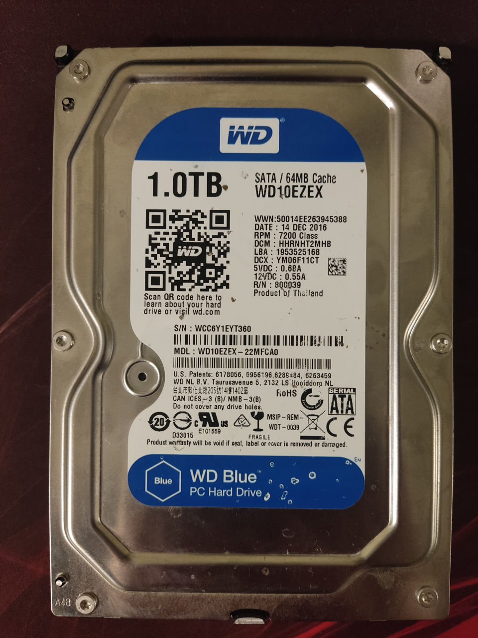 Hdd Wd Blue 1Tb