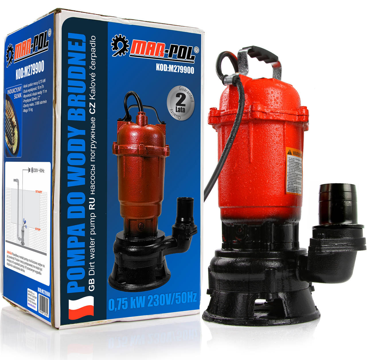 Pompă apă murdară MAR-POL M79900 / Euromaster MD foto 4
