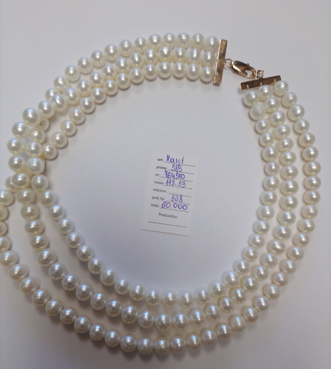 Colier perle naturale 60 000 lei