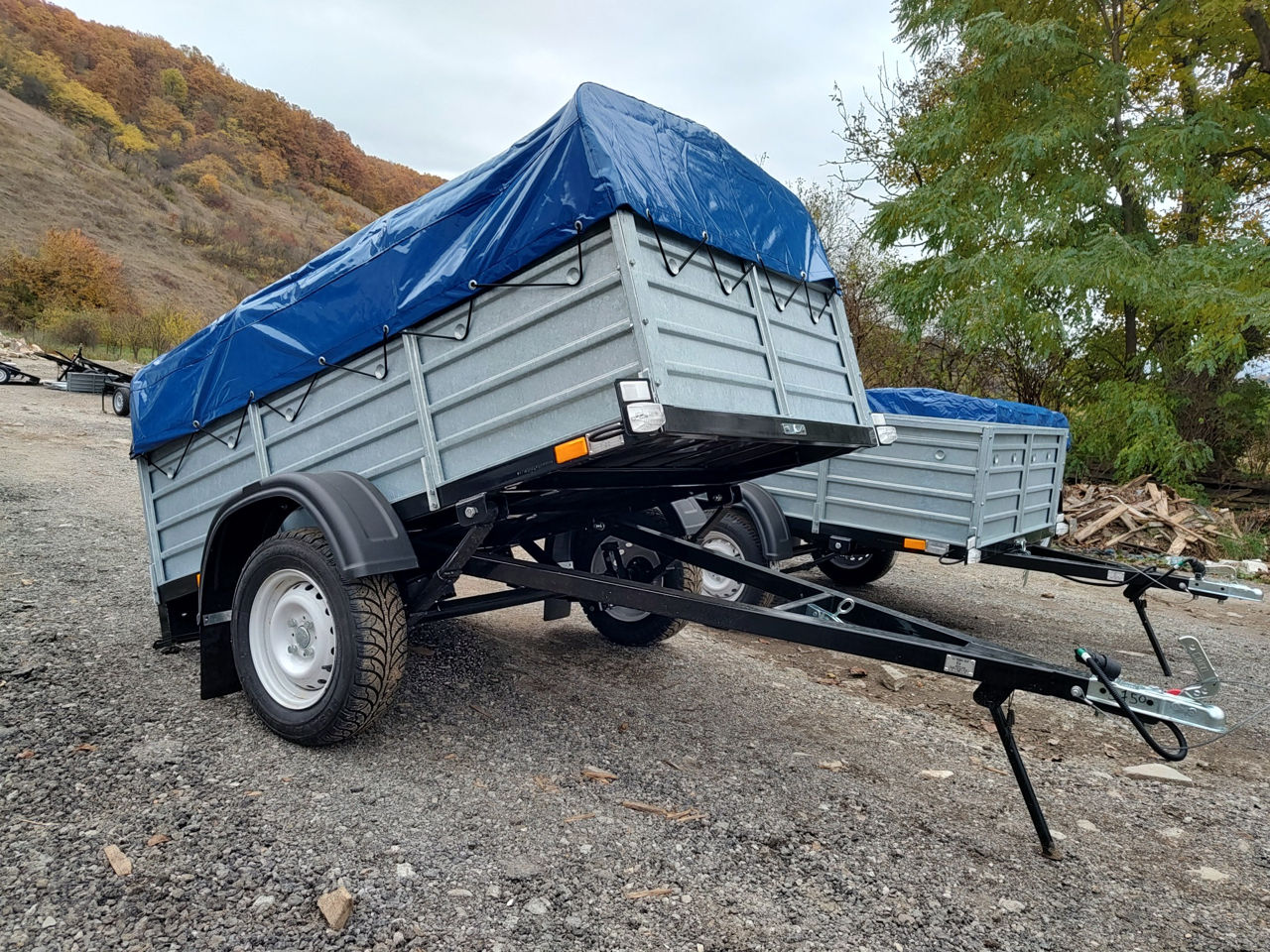 Remorca auto basculanta - самосвал  dimensiuni: 2150x1300x500 foto 1