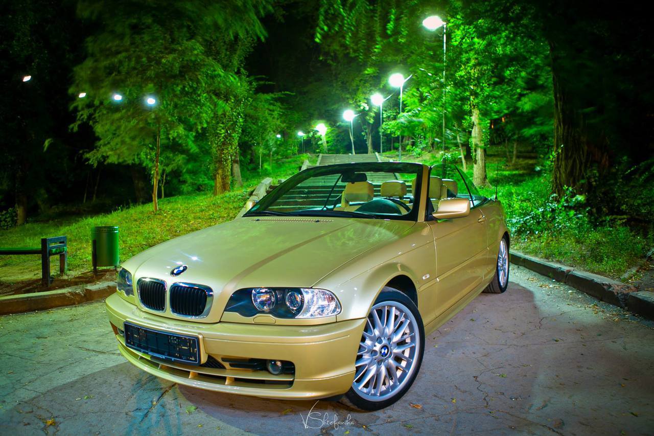 Авто для вашей свадьбы! bmw e46 cabrio gold