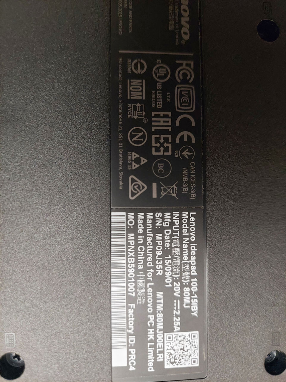 Lenovo Ideapad 100 foto 1