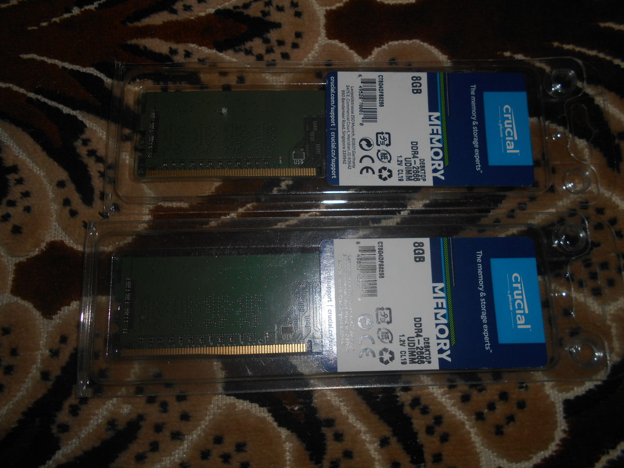 Crucial-8 GB ddr-4-частота -2666Mhz