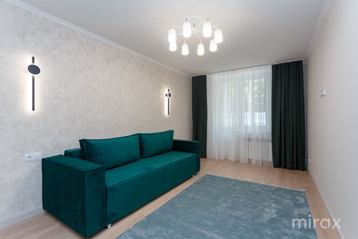 Apartament cu 1 cameră, 38 m², Râșcani, Chișinău