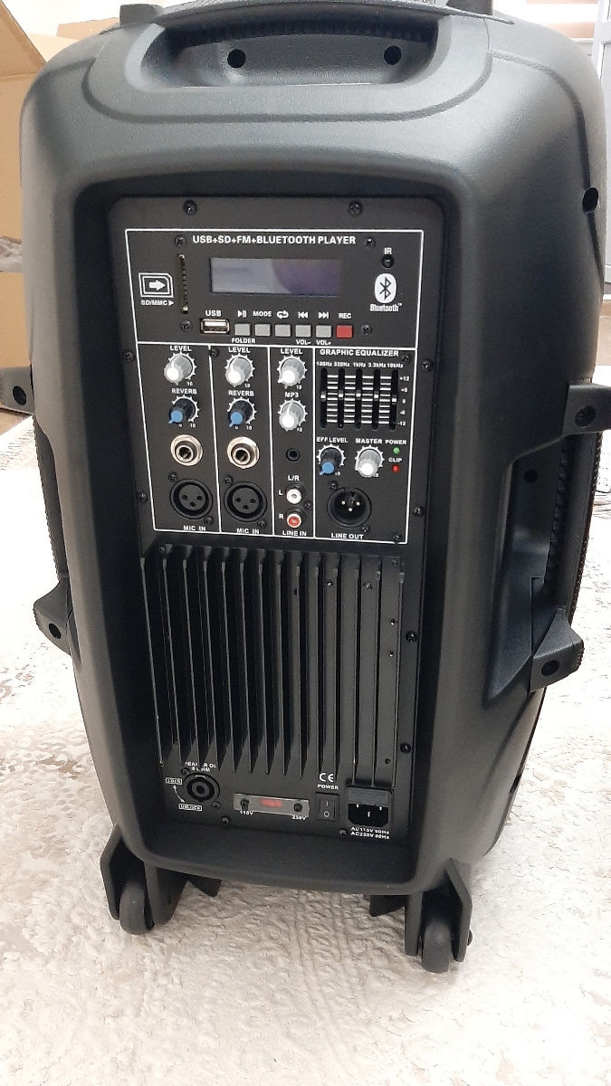 Boxe active  bluetooth  usb ,aux ,fm 800 w , foto 2