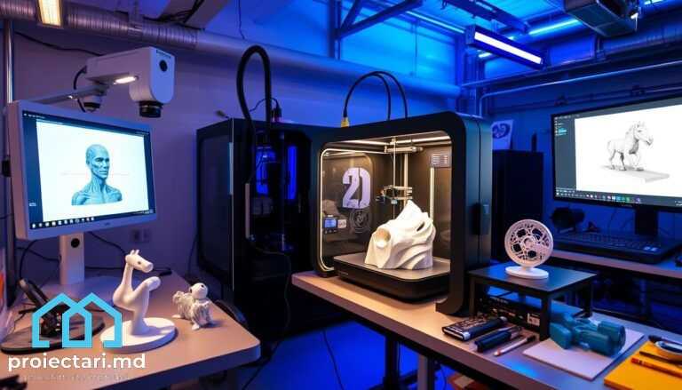 Scanare 3D și Imprimare 3D: Soluții Complete pentru Prototipare Rapidă și Arhitectură– Proiectari.md foto 1