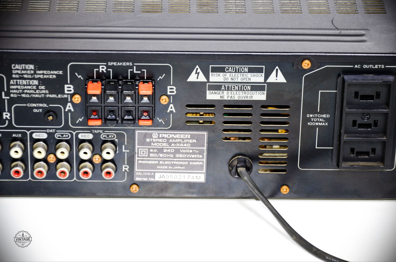 Pioneer A-X440 Hi Fi Усилитель с фонокорректором / Made in Japan /  есть винил фото 8