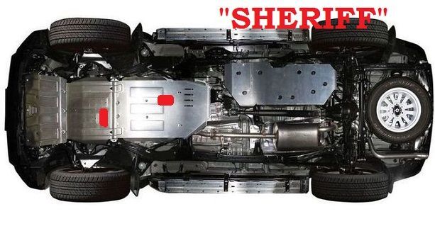 Защита картера scut pentru carter "Sheriff" Protectia motor Covorase.auto Norplast Unidec коврики foto 4