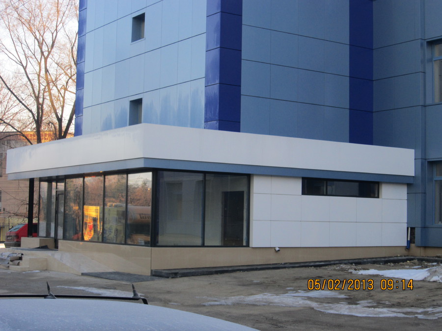 Фасадное остекление,fasade sticla , вентилируемые фасады profnostil Sarai ,Etalbond. фото 8