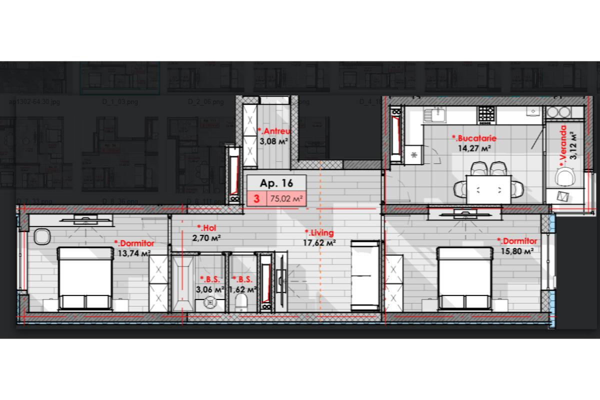 Apartament cu 3 camere,  Râșcani,  Chișinău mun. foto 2