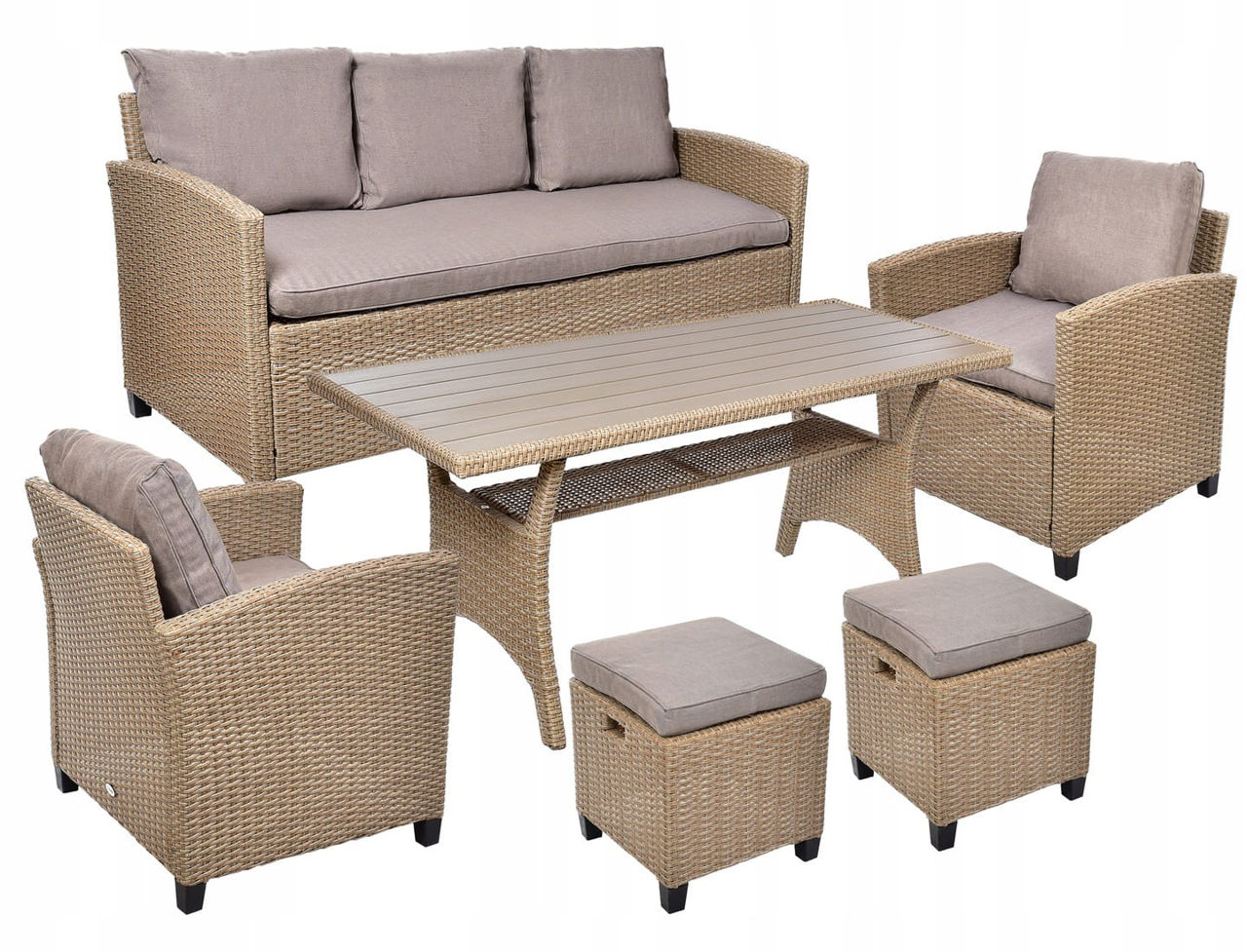 Set mobilier de gradina MILANO (bej) / Credit 0% / Livrare foto 1