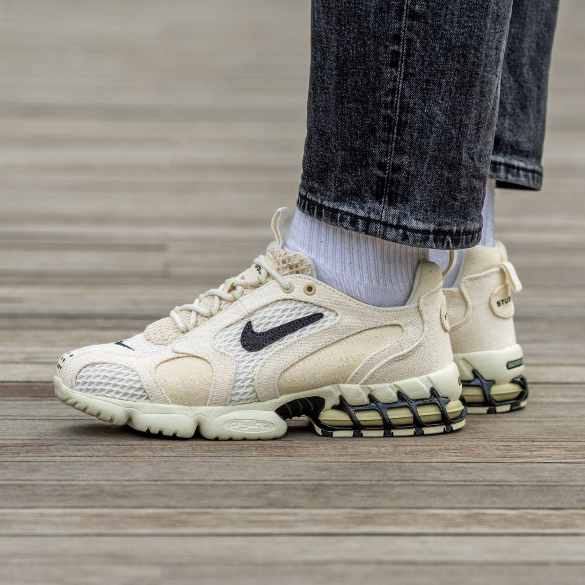 Nike Air Zoom Spiridon Cage 2 Beige x Stussy Unisex фото 5