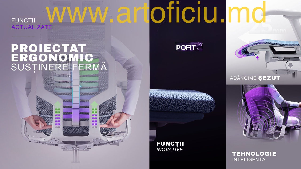 Scaun ortopedic Pofit-2 bionic - coloana vertebrala bionica foto 2