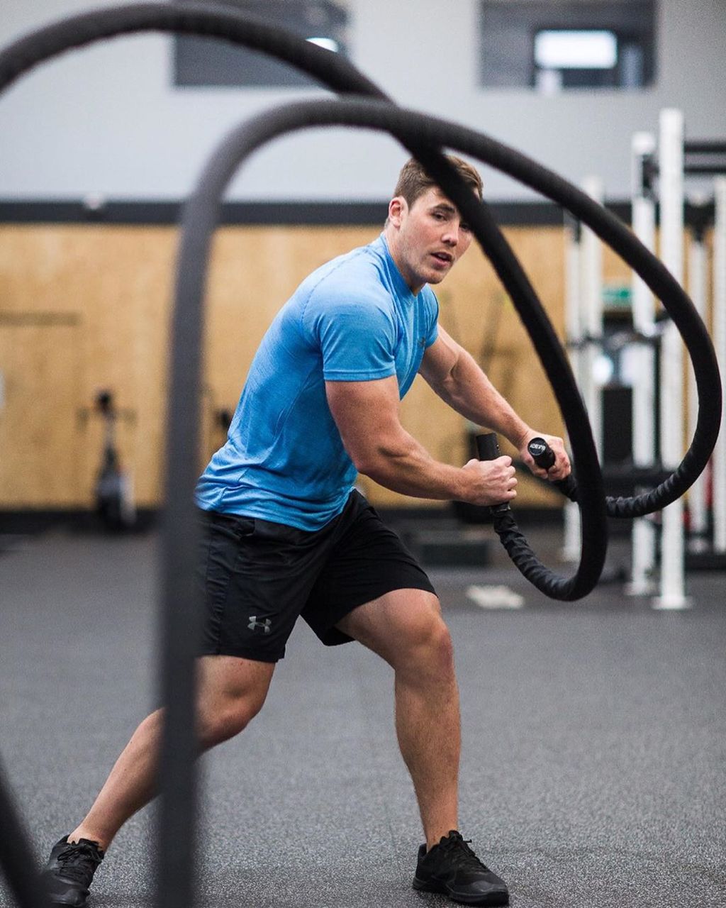 Канат для ударов в пол. Coarda crossfit. Funia Canat. Crossfit battle rope foto 6