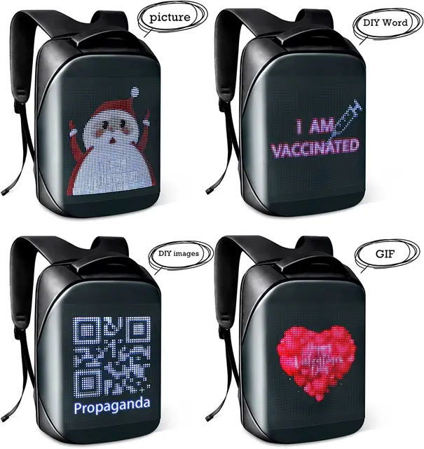 Rucsac LED ecran  foto 2