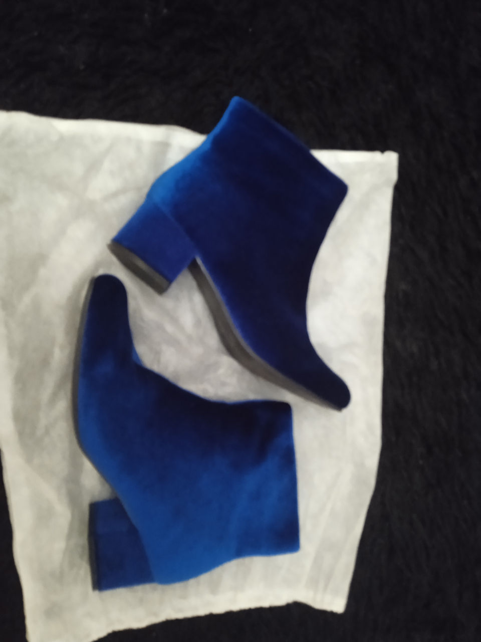 Botine Asos de catifea  foto 1