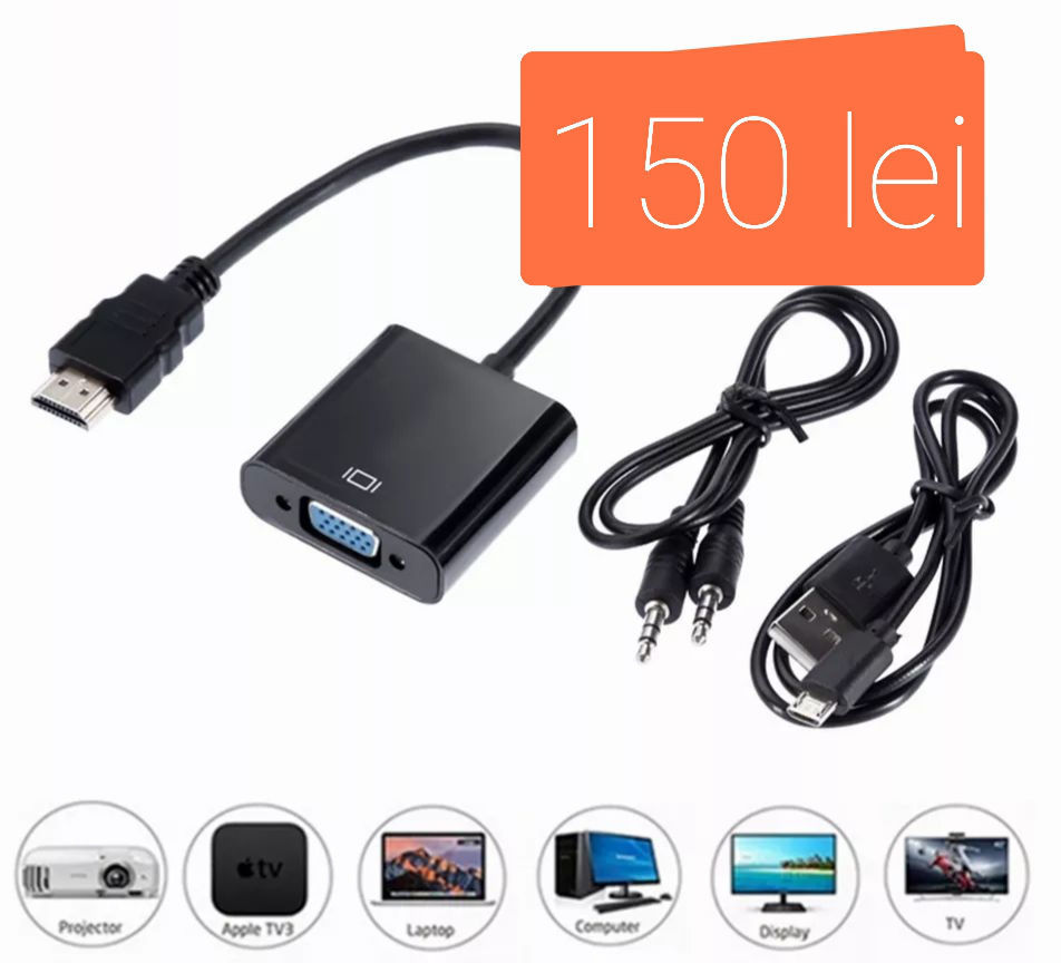 Адаптеры DVI-D 24+1/HDMI/DP to VGA- и другие для подключения комп к ...
