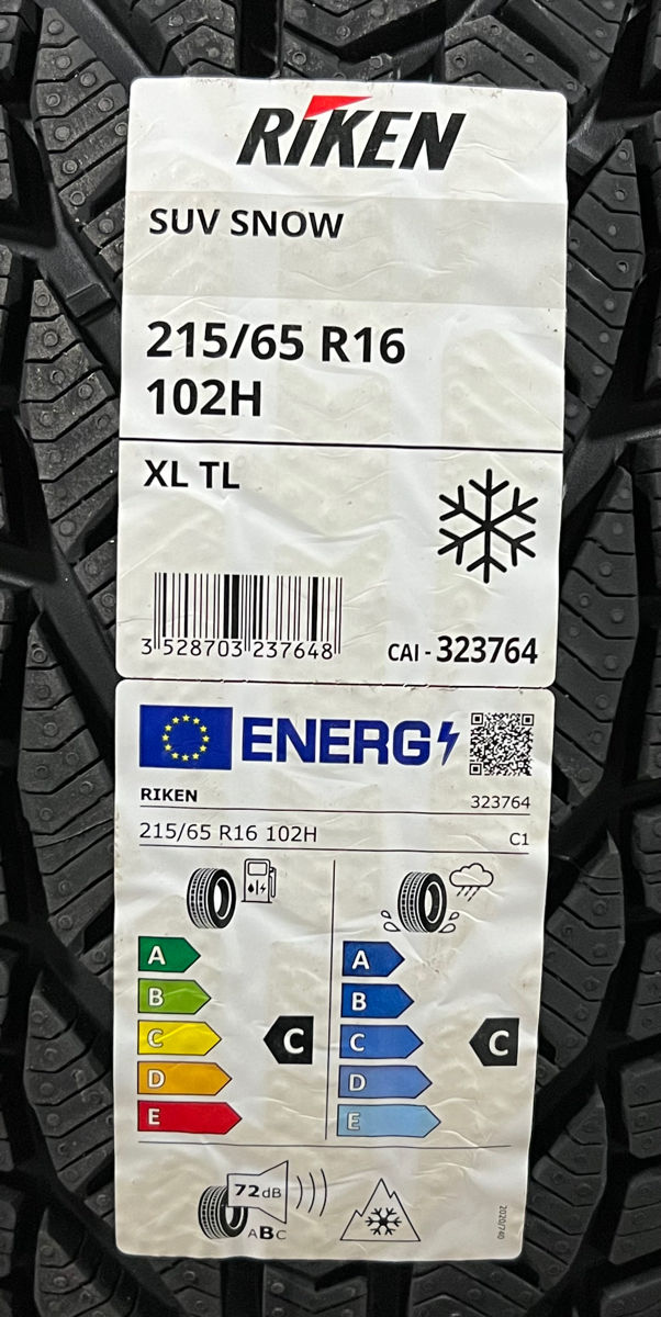 215/65 R16 Riken Snow (Michelin Group)/ Доставка, livrare toata Moldova 2024 фото 1