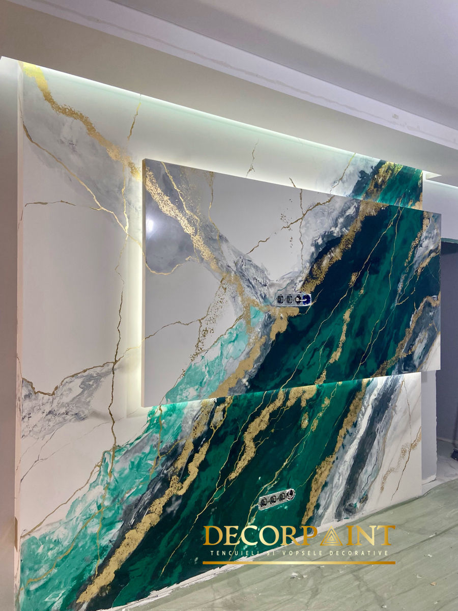 Tencuiala si vopsea decorativa. Finisaje decorative декоративная штукатурка. фото 2