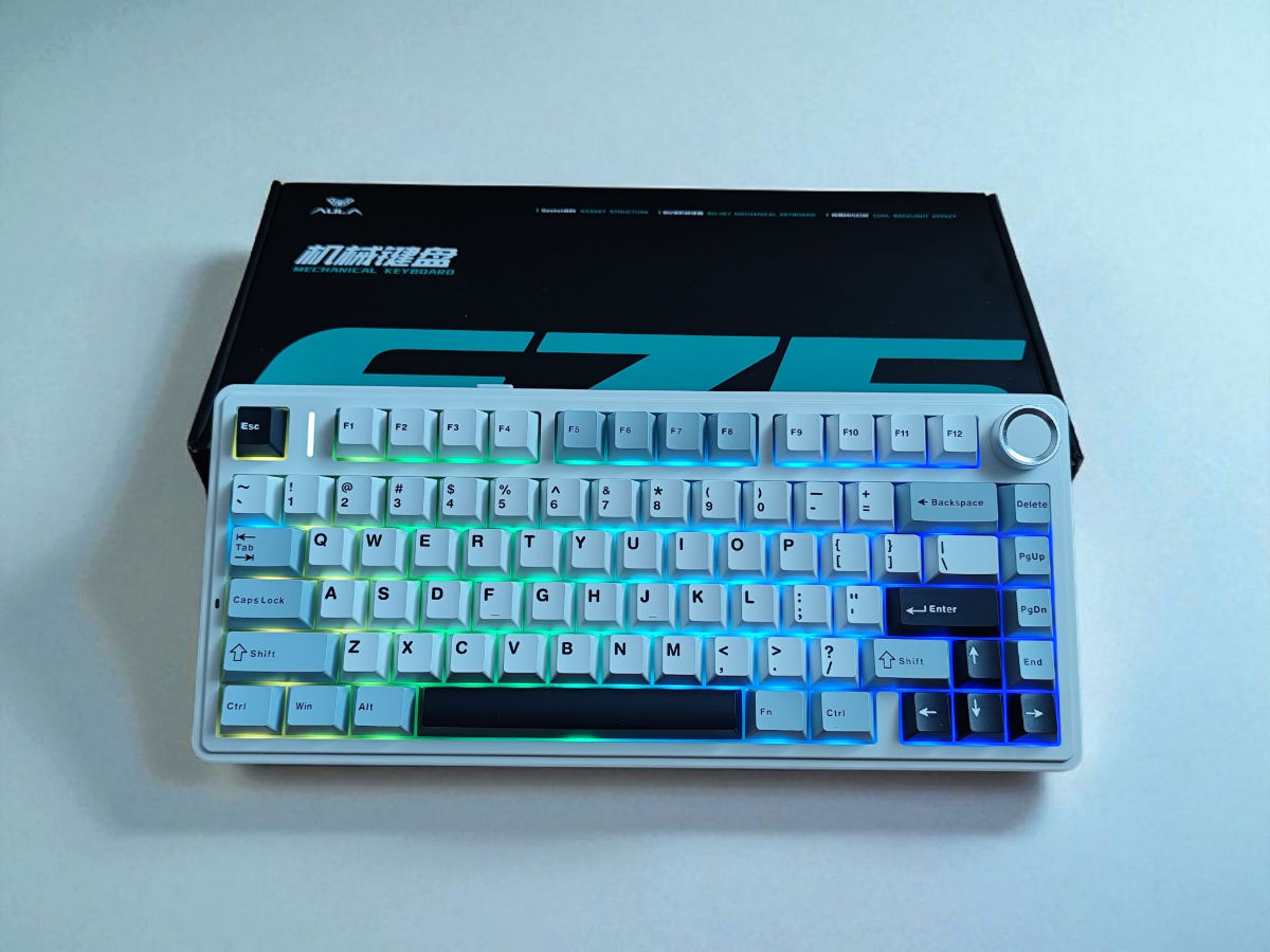 [NOU] Aula F75 Tastatura Mecanica Hot-Swappable RGB (Wireless/Bluetooth/Type C) foto 1