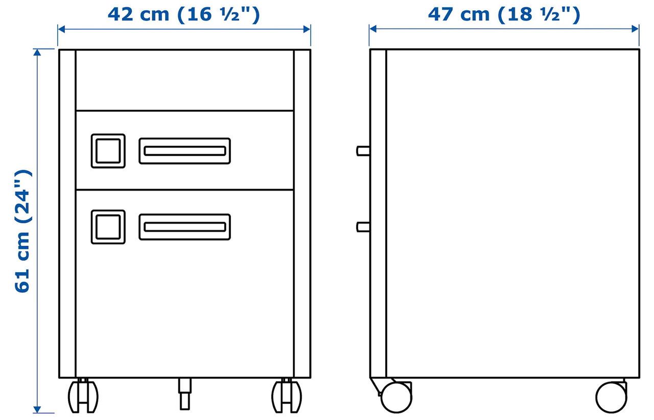 Comoda IKEA Idasen 42x61 foto 6