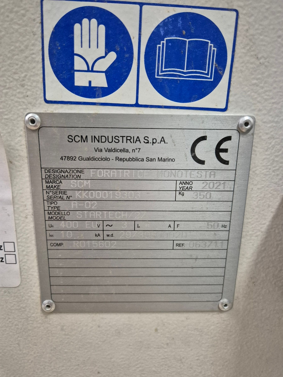 SCM Startech 27  пресадочный пмевматический станок , есть все свёрла и дополнительная линейка . фото 7