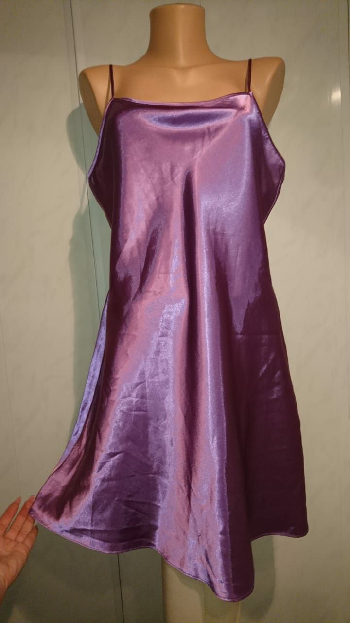 Ночнушка атласная на тонких бретельках H&M nightwear