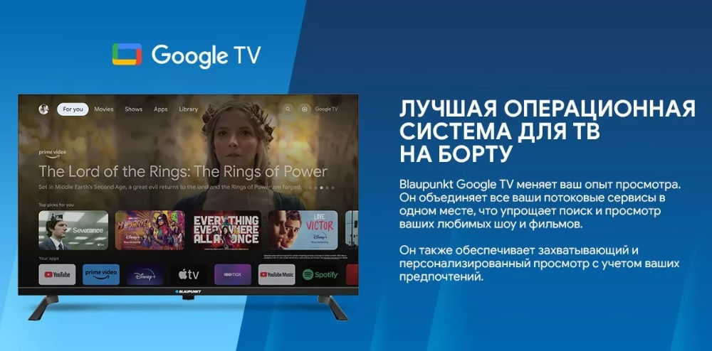 Televizor Blaupunkt 55QBG7000    Google TV QLED la super preț!   Сand mărimea contează! foto 4