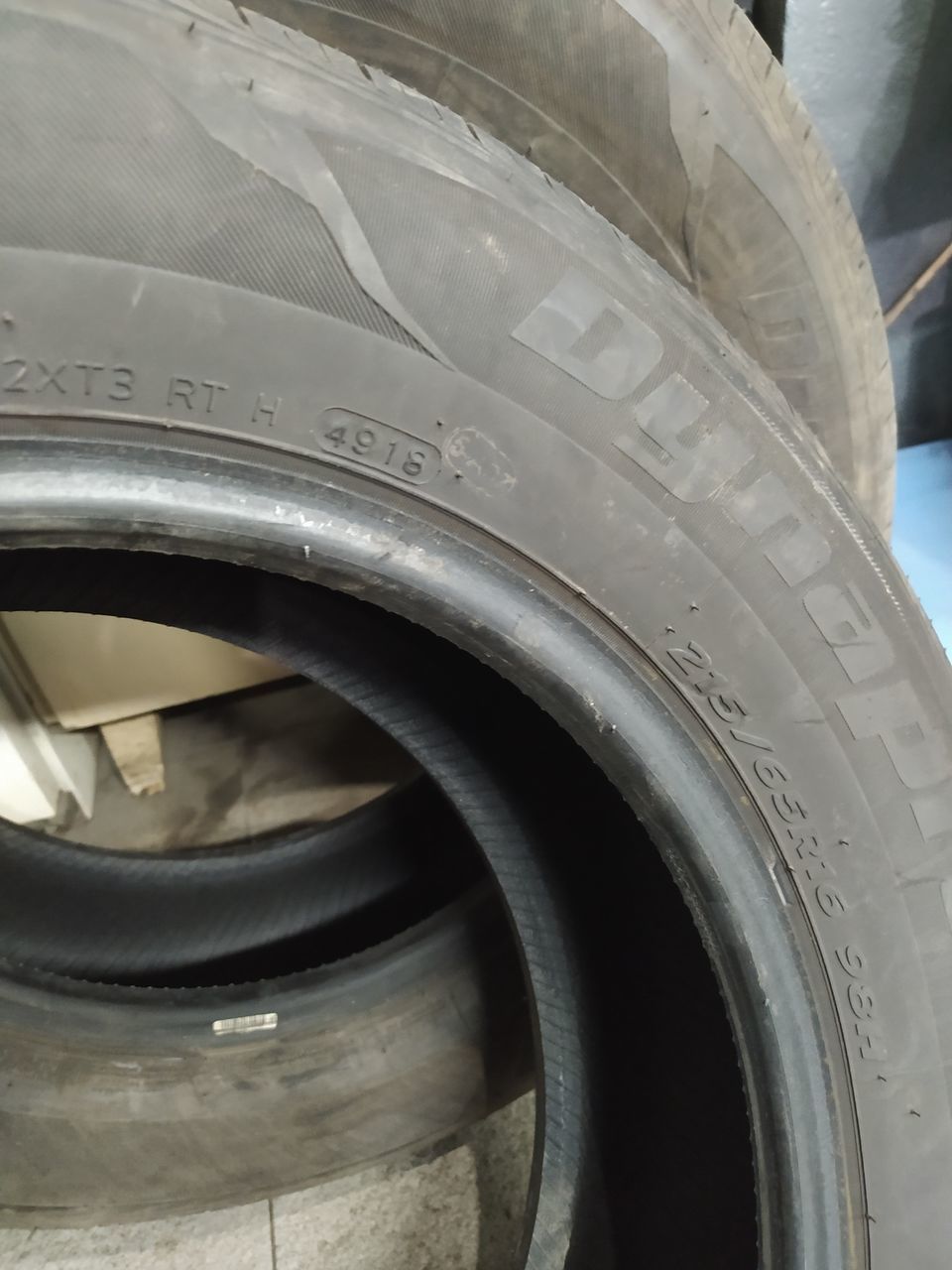 Hankook 215/65 r16, лето, 2шт (90%) - 1600л