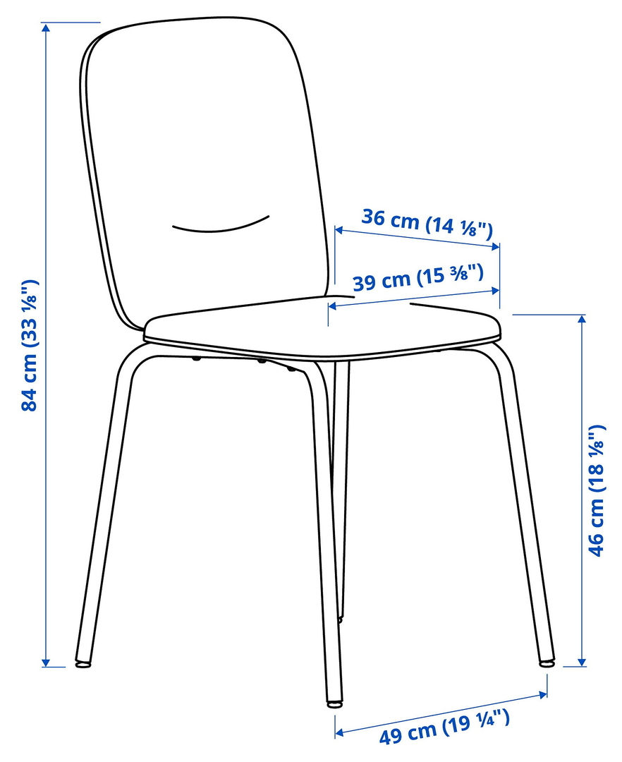 Scaun cu șezut moale IKEA Paboda/Remmarn foto 6