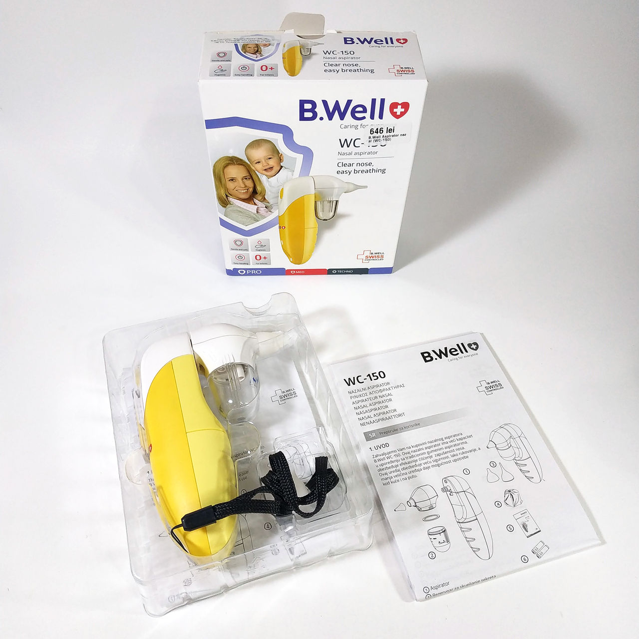 Nazal Aspirator WS-150. Dispozitiv pentru îndepărtarea mucusului din nas. B. Ei bine, Swess AG foto 5