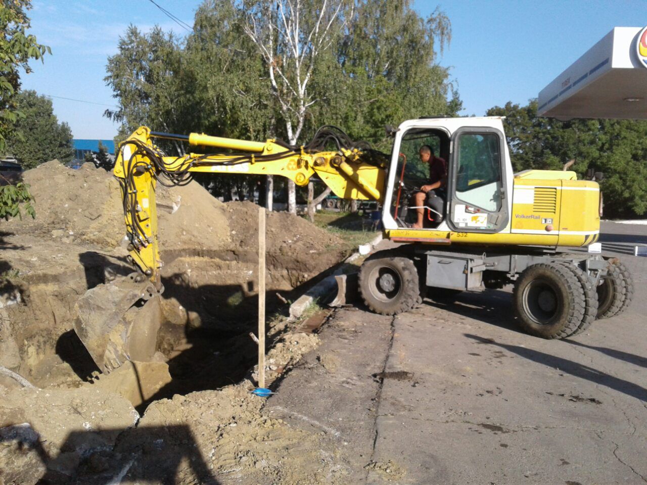 Apa gaz canalizare apeduct gazoduct газ вода водопровод и канализация земляные работы miniexcavator фото 9