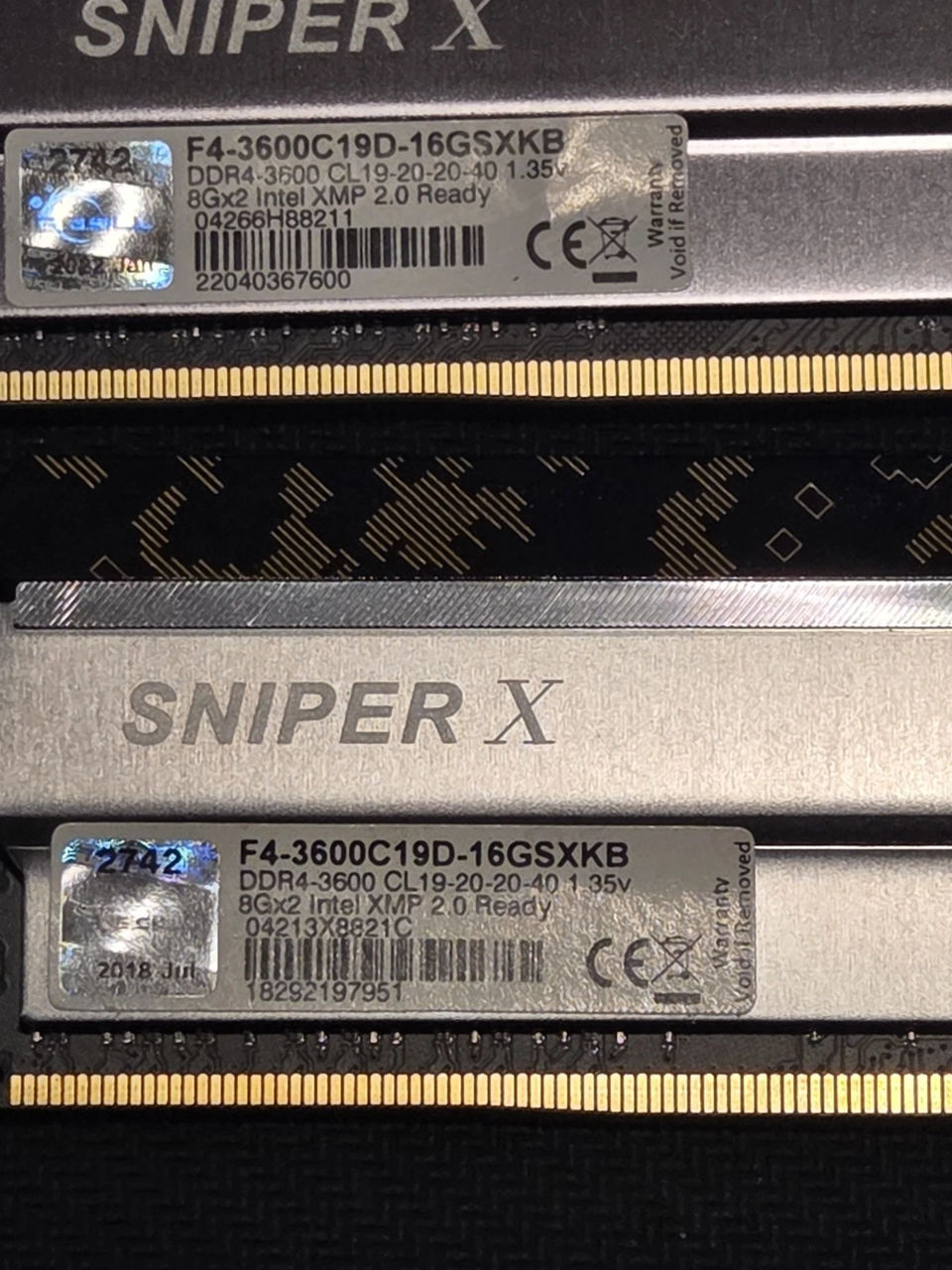 G Skill Sniper 16GB (2*8GB) DDR4 3600 PC4-28800