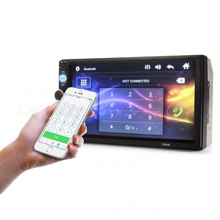 Автомагнитола 2din 7010g 7-дюймовый gps карты европы + sd card 8gb подарок. кредит! foto 3