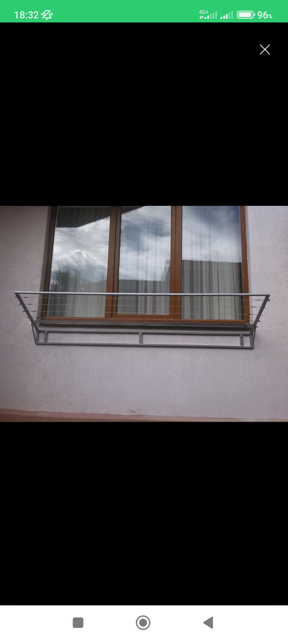 Uscător / sfoară pentru rufe , copertină, козырьки, белевые кронштейны foto 5