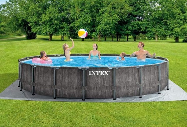 Бассейн Intex Greywood Prism Frame Premium 549x122 см, 24 311 л, металлический каркас. фото 2