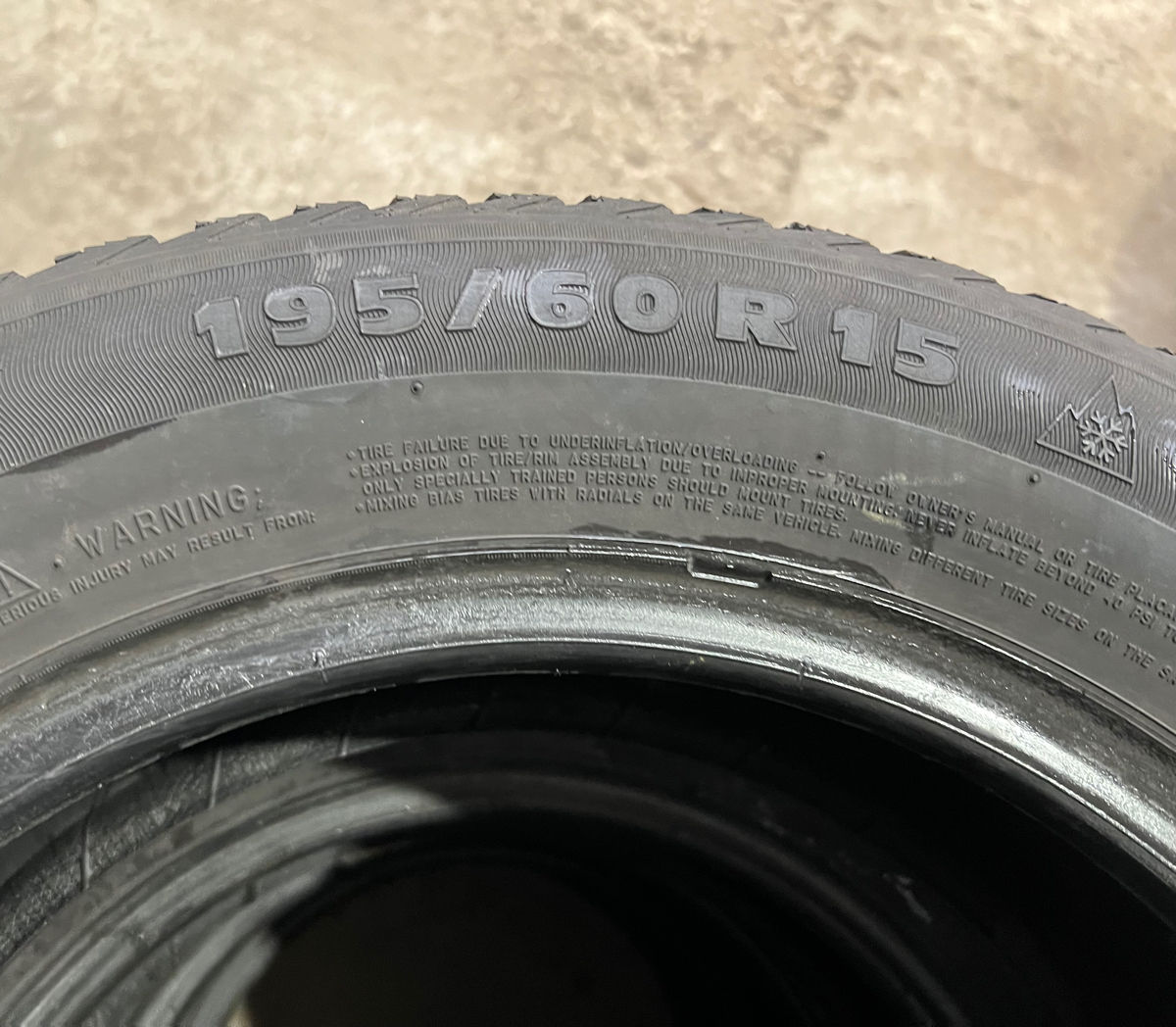 Продам 4 б.у шины 195/60 R15 Michelin Alpin Winter фото 6
