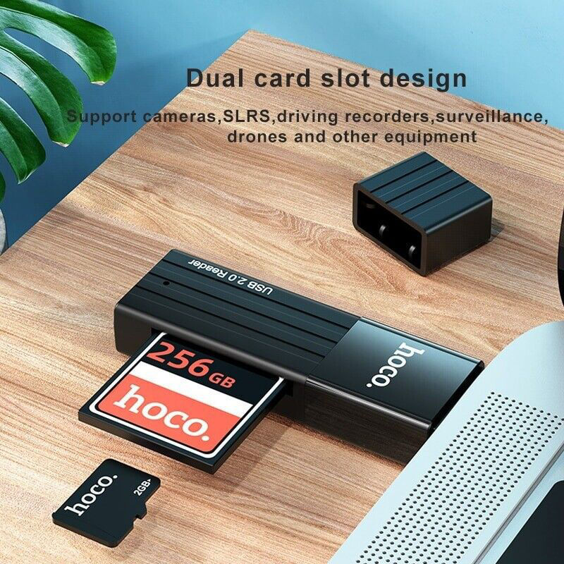 Картридер HOCO HB20 Mindful 2 в 1 USB 3.0 для TF/SD foto 1