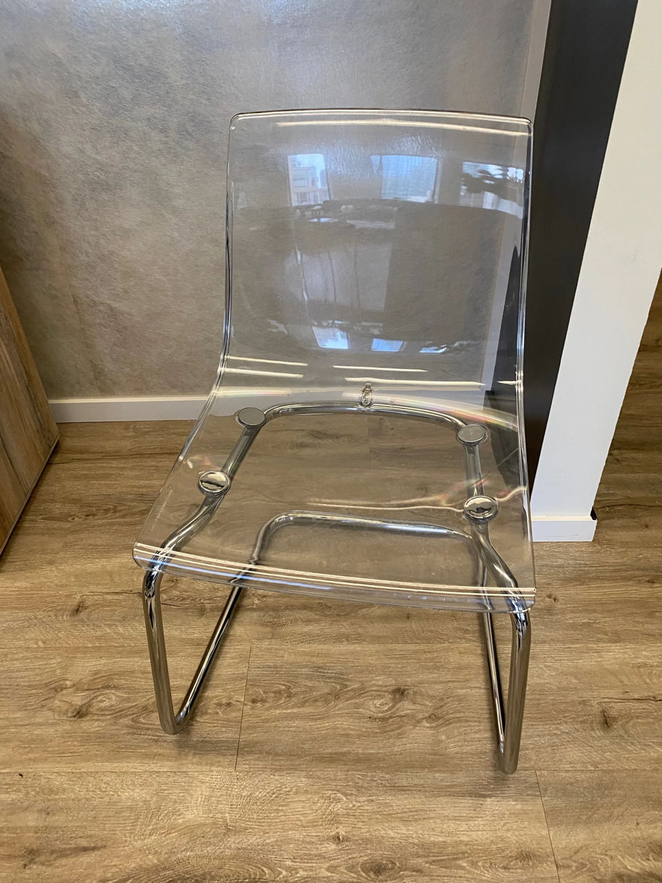 Scaun transparent modern Ikea Tobias foto 2