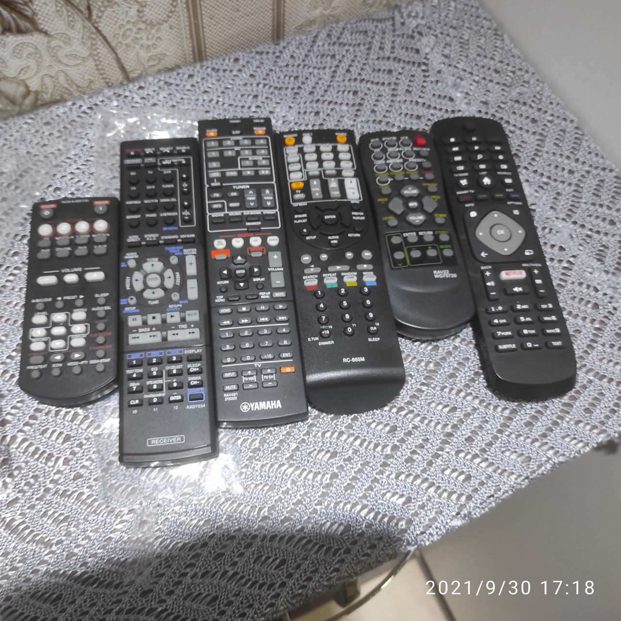 Yamaha Pioneer Denon Onkyo remote control, пульты для ресивера