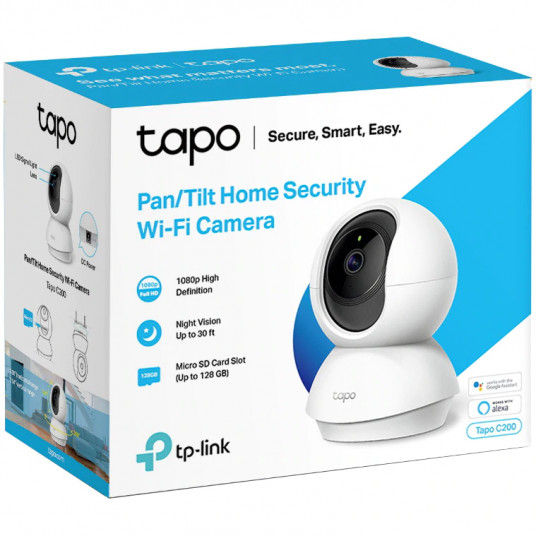 Camera de supraveghere Smart TPLink Tapo C200 cu PanTilt 360 grade Full HD 1080P Night Vision Detect foto 3