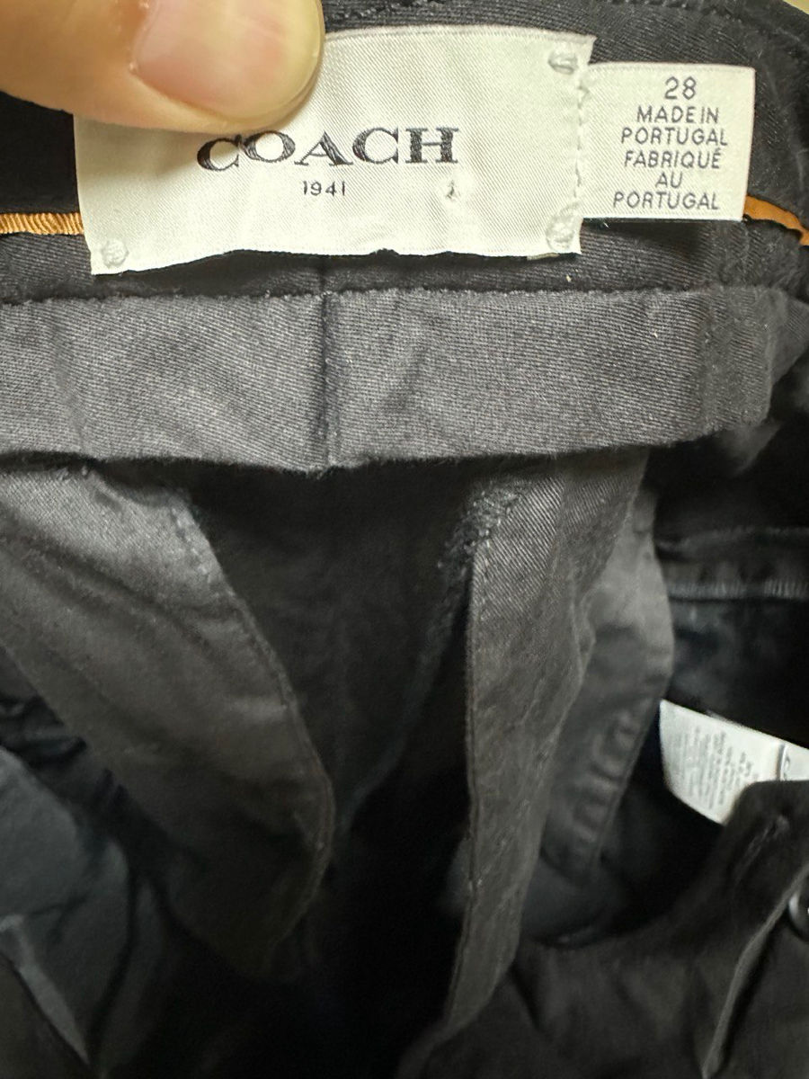 Coach 96% шерсть 4% эластан брюки оригинал. 28 размер foto 12