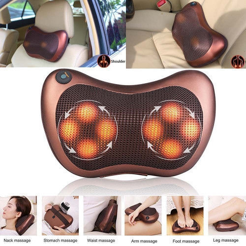 Массажная роликовая подушка Massage Pillow 8028. Бесплатная доставка foto 1